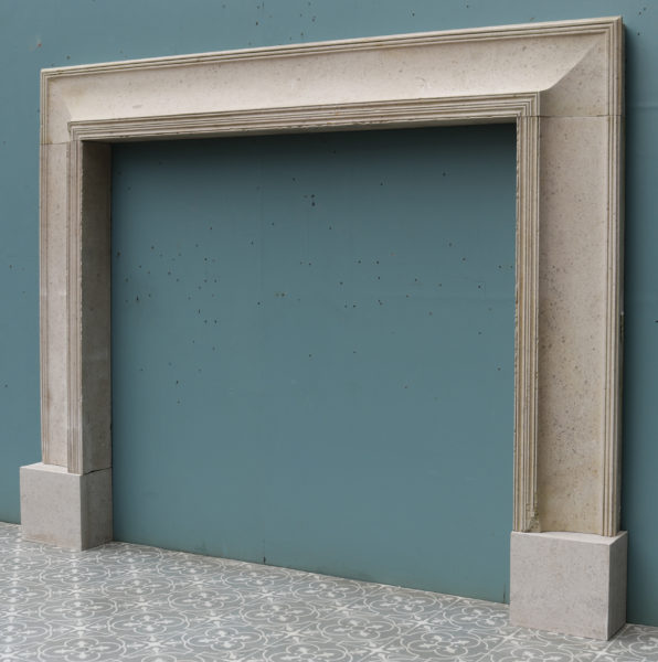 A 1920s Bolection Fireplace in Fossilised Limestone