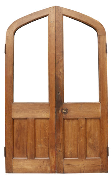 A Set of Reclaimed Arched Oak Doors