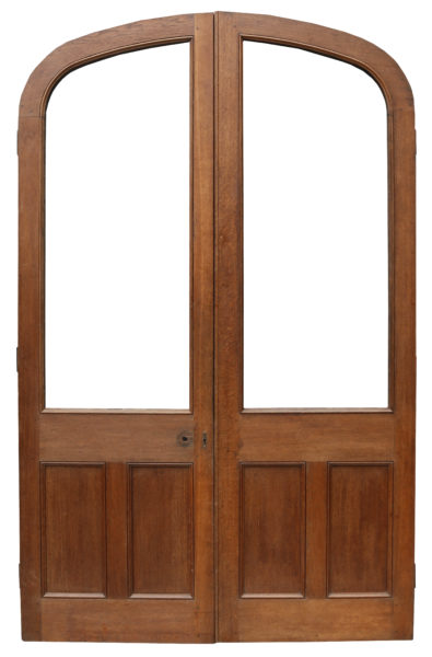 A Pair of Reclaimed Arched Oak Doors