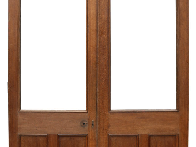 A Pair of Reclaimed Arched Oak Doors