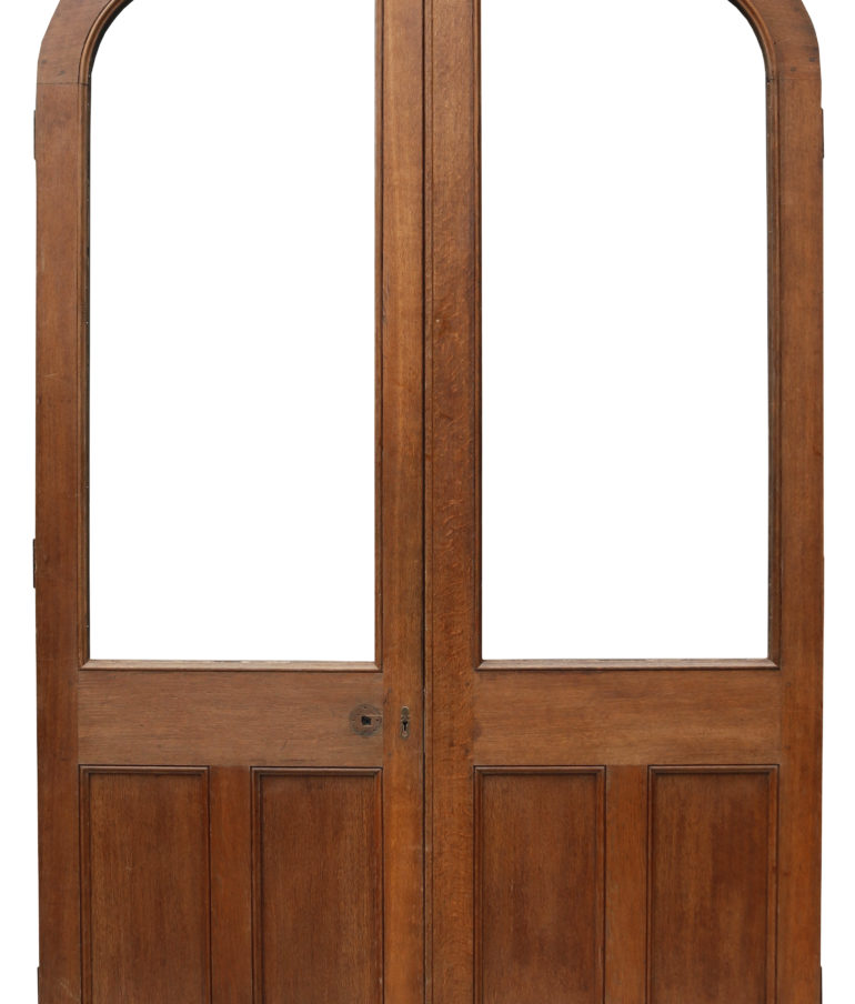 A Pair of Reclaimed Arched Oak Doors