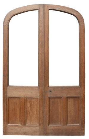A Pair of Reclaimed Arched Oak Doors
