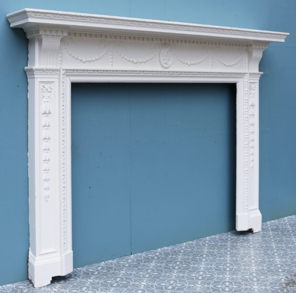 A Painted Georgian Style Reclaimed Fire Surround