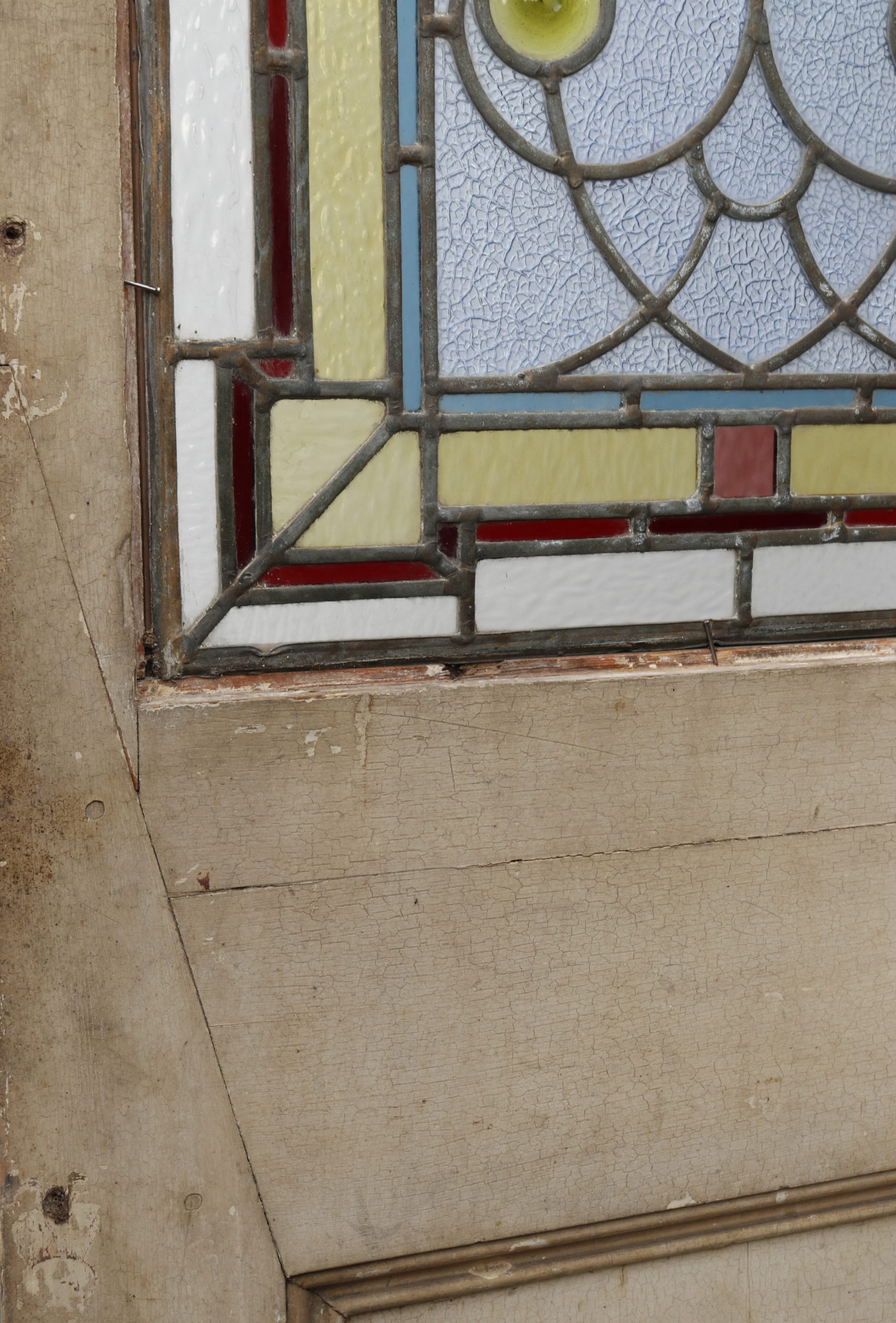 A Set of Reclaimed Stained Glass Doors UK Architectural Heritage