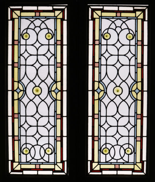 A Pair of Antique Stained Glass Doors