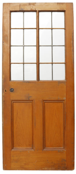 An Antique Glazed Pine Door