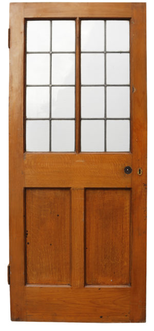 An Antique Glazed Pine Door