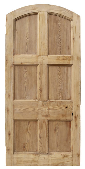 A 19th Century Antique Arched Pine Door