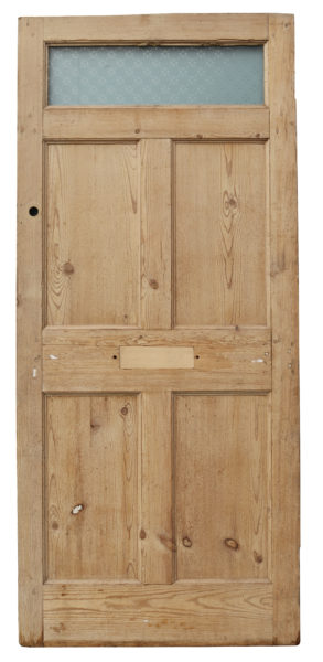 A Reclaimed Glazed Pine Front Door
