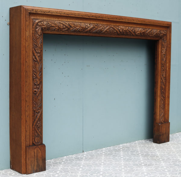 A Reclaimed Arts and Crafts Style Bolection Fire Surround