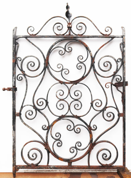 An Antique Wrought Iron Garden Gate