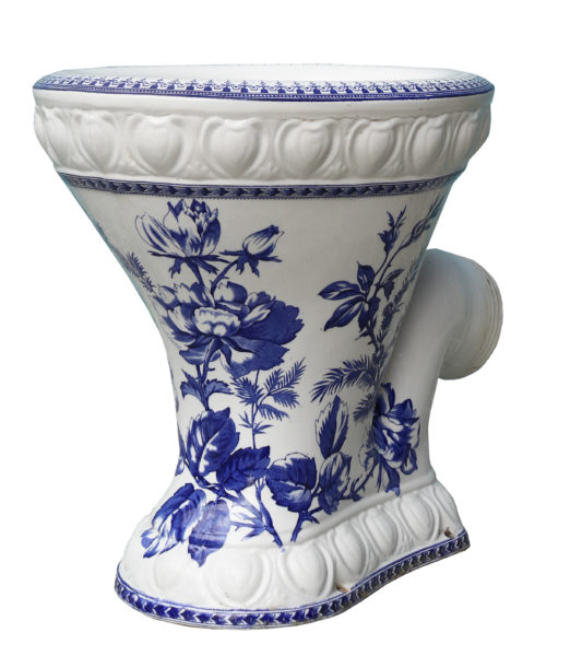 An Antique Victorian Style Patterned Toilet ‘The City’