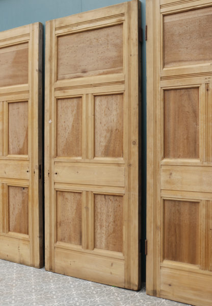 A Set of 3 Reclaimed Stripped Pine Doors