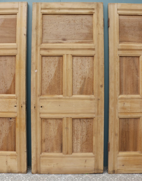 A Set of 3 Reclaimed Stripped Pine Doors