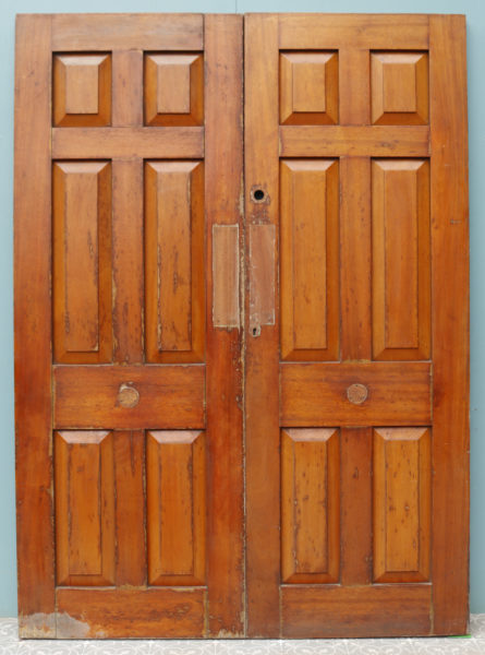 A Pair of Reclaimed Hardwood Exterior Doors