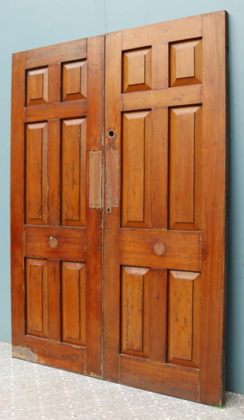 A Pair of Reclaimed Hardwood Exterior Doors