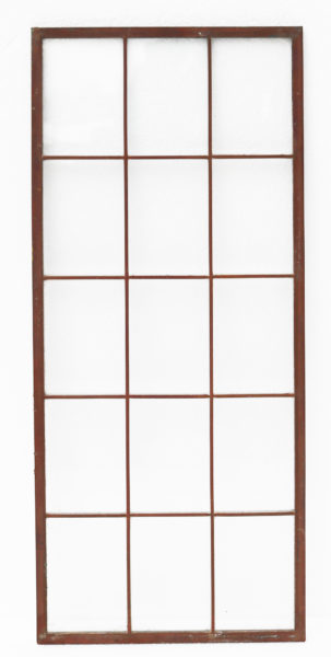 Twelve Reclaimed Copper-light Window Panels