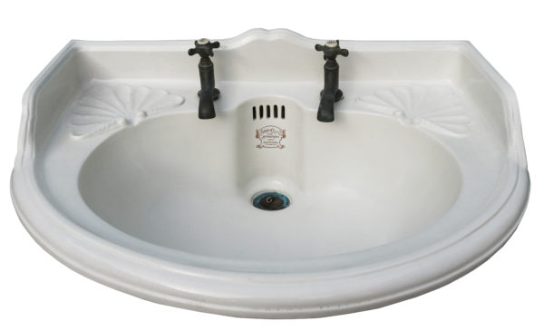 A Large Antique Shanks Wash Basin with Wall bracket