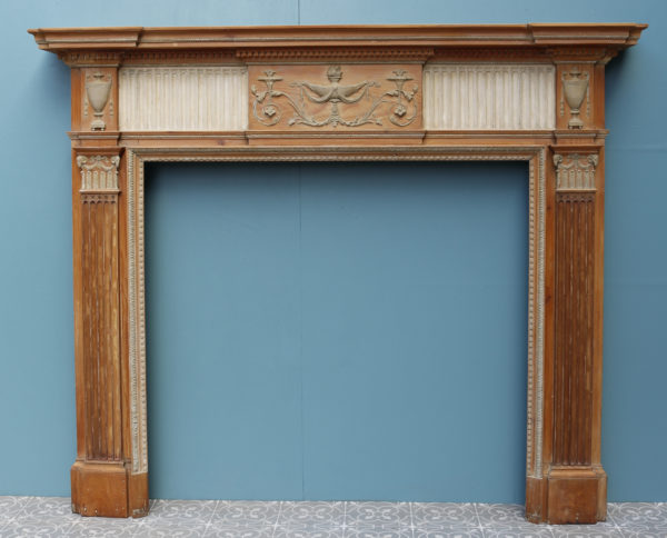 An Antique Georgian Neoclassical Style Fireplace
