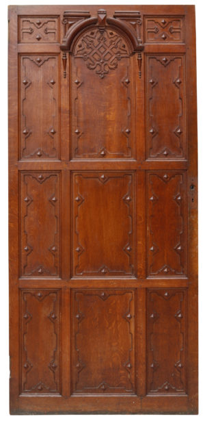 A Reclaimed Carved Oak Jacobean Style Door