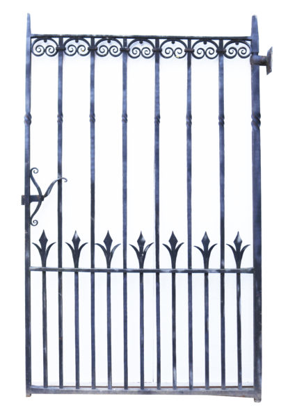 A Reclaimed Victorian Style Wrought Iron Pedestrian Gate