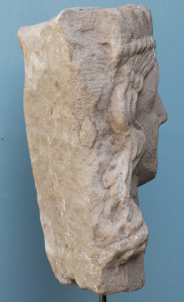 An English Medieval Carved Stone Head