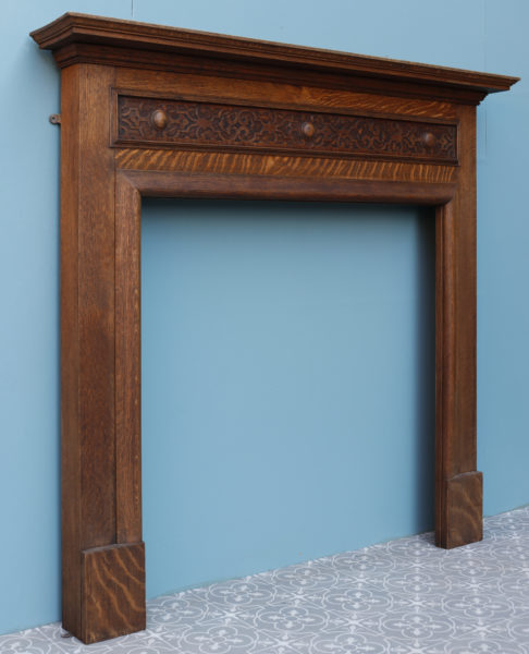 An Arts and Crafts Style Oak Fireplace