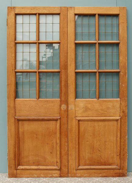Art Deco Style Reclaimed Copper Light Double Doors