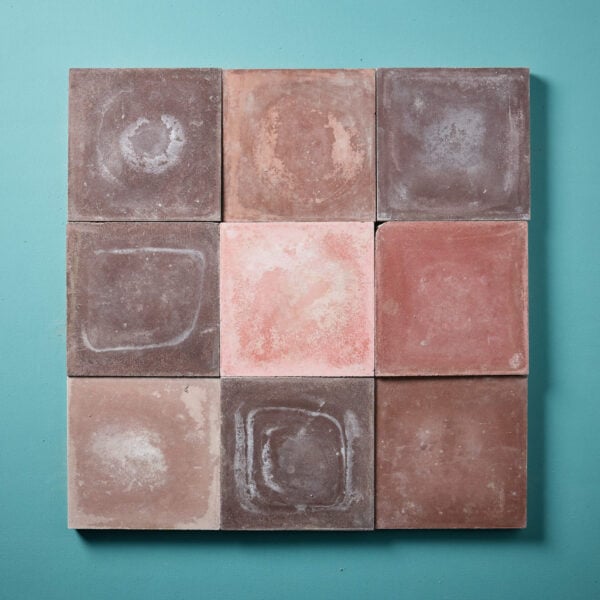Reclaimed Shades of Purple & Pink Cement Floor or Wall Tiles 8.4 m2 (90 ft2)