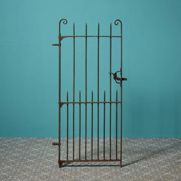 Reclaimed Scroll-Top Wrought Iron Side Gate