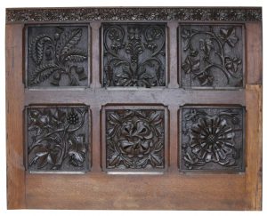 A Reclaimed Carved Oak Wall Panel in the Jacobean Style