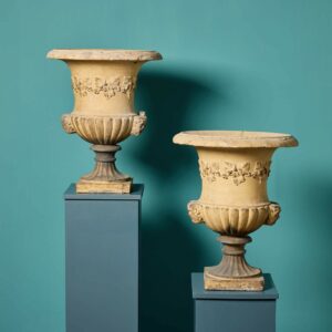 Two Antique J M Blashfield Terracotta Garden Urns