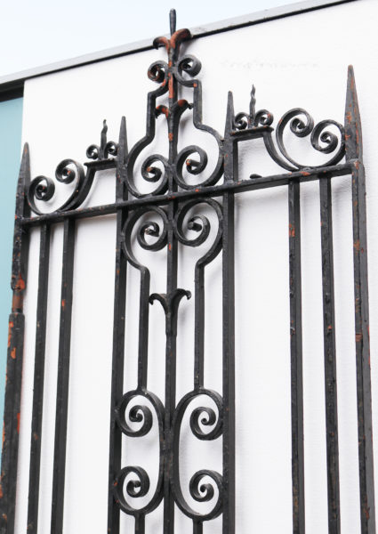 A Reclaimed Side Gate Made of Wrought Iron
