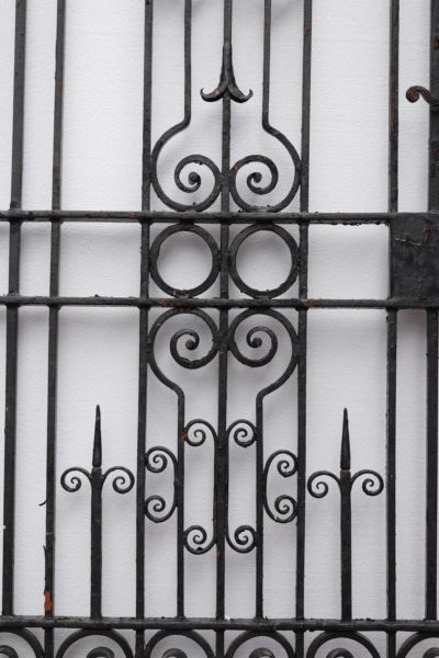 A Reclaimed Side Gate Made of Wrought Iron