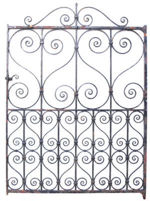 Victorian Style Wrought Iron Pedestrian Gate