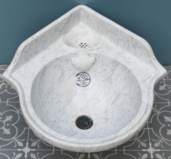 Small Antique Marbleised Sink