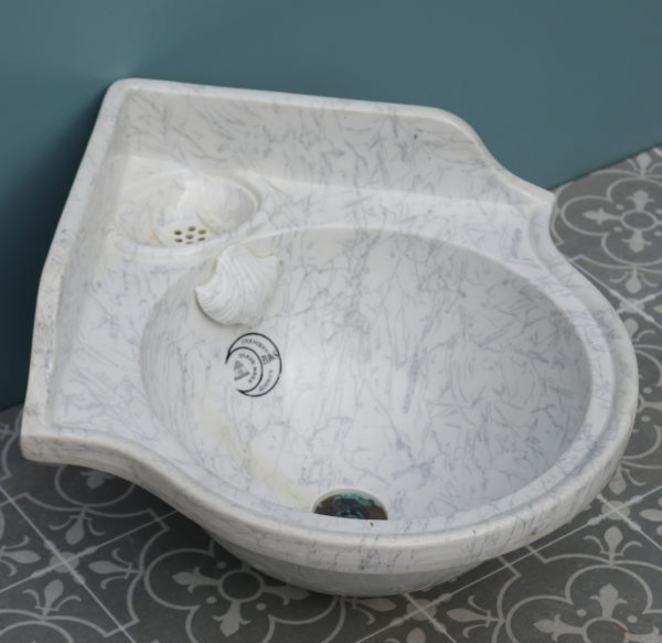 Small Antique Marbleised Sink