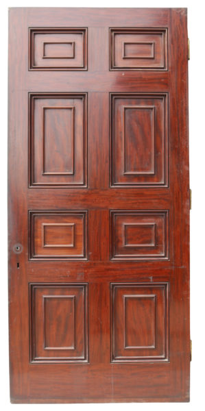 A Reclaimed Georgian Style Mahogany Door