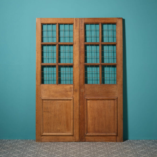 Art Deco Style Reclaimed Copperlight Double Doors