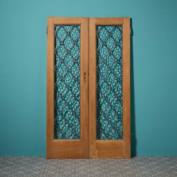 Set of Reclaimed Glazed Oak Room Dividing Doors