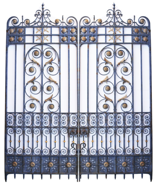 Pair of Victorian Wrought Iron Driveway Gates 3.5 m (11’5″)