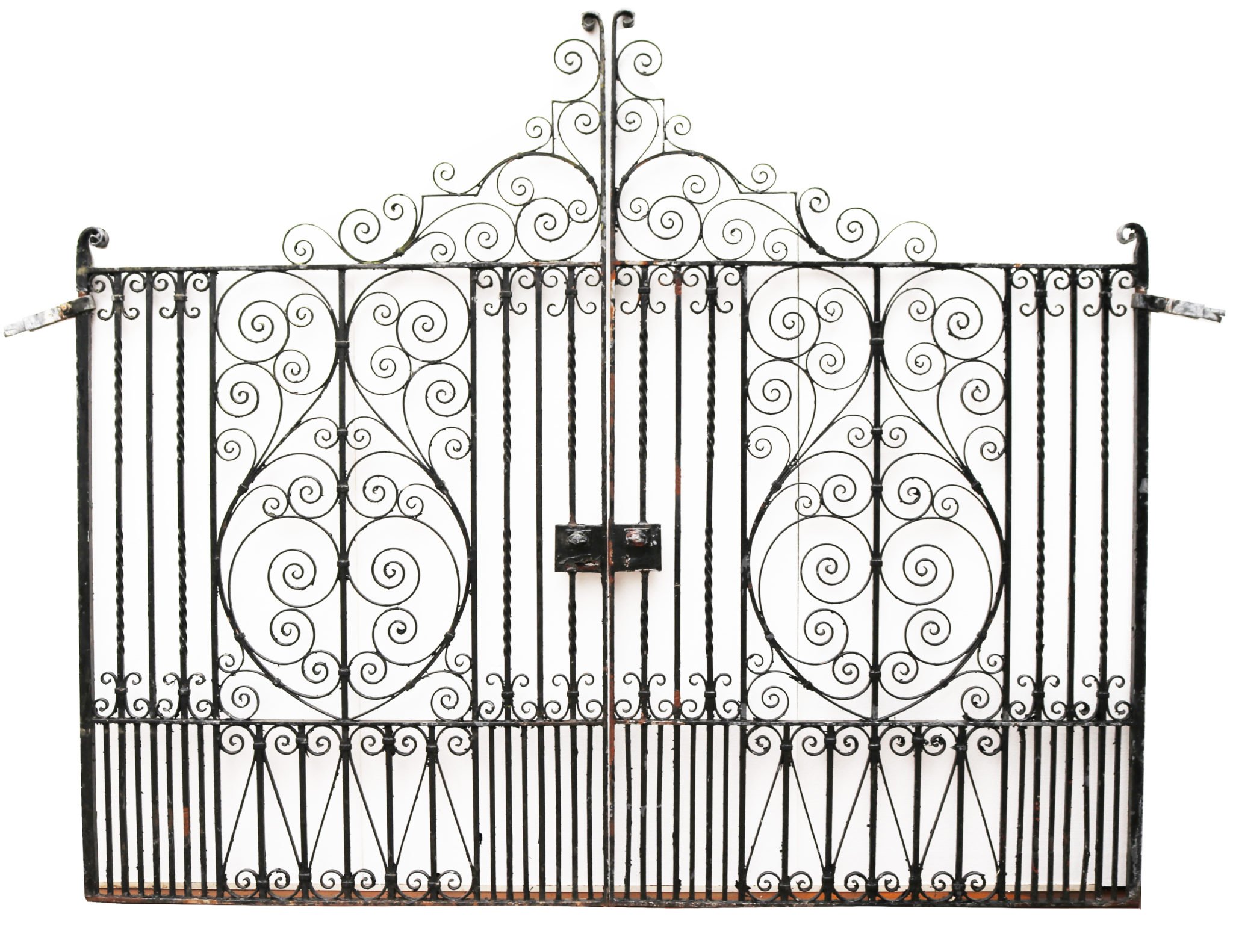 Set of Victorian Style Wrought Iron Driveway Gates UK Architectural