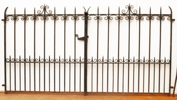 Pair of Wrought Iron Driveway Gates with Posts