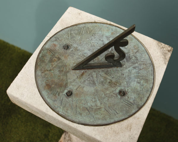 Antique Portland Stone and Bronze Sundial