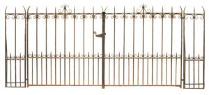 Pair of Wrought Iron Driveway Gates with Posts