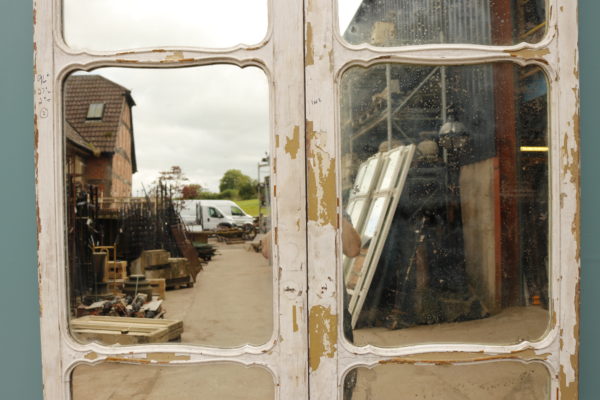 Set of Antique Mirrored Oak Doors