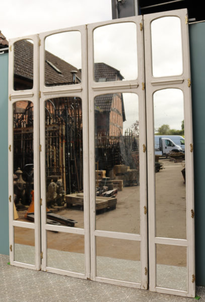 Set of Antique Walnut Mirrored Doors