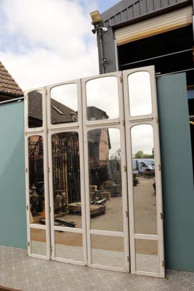 Set of Antique Walnut Mirrored Doors