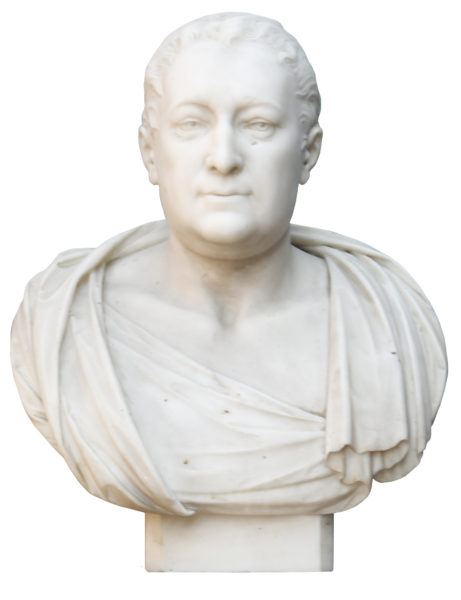 Marble Portrait Bust of Edward Willes by John Bacon