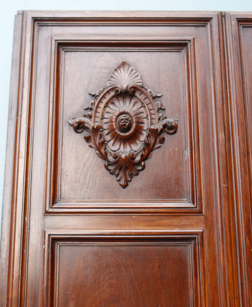 Reclaimed Carved Walnut Door